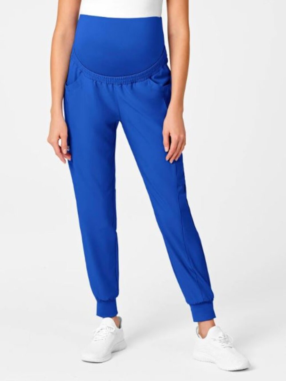 WonderWink 3X Maternity Jogger Scrub Pant Blue 7 Pockets, Nursing, healthcare